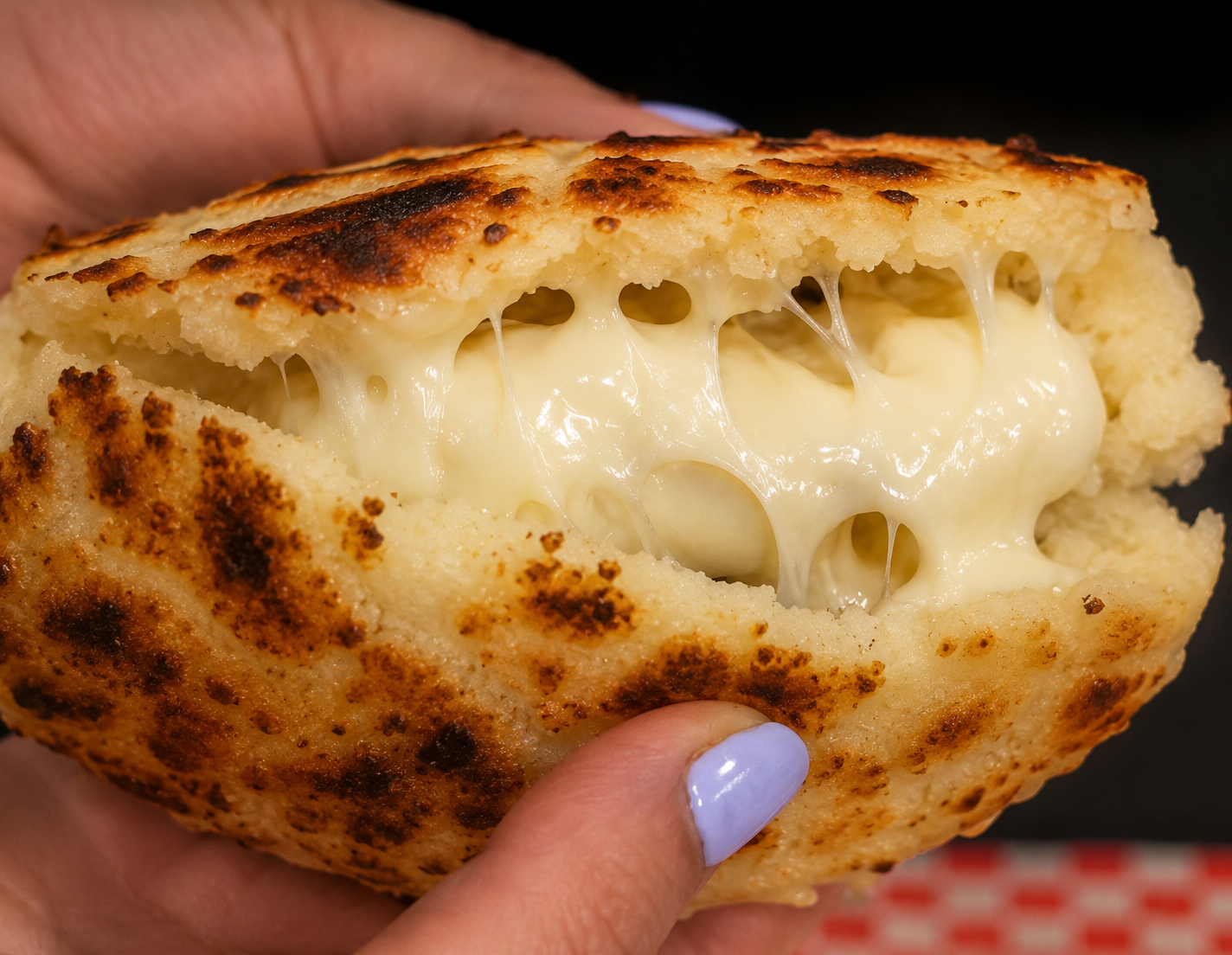 Arepa rellena de queso